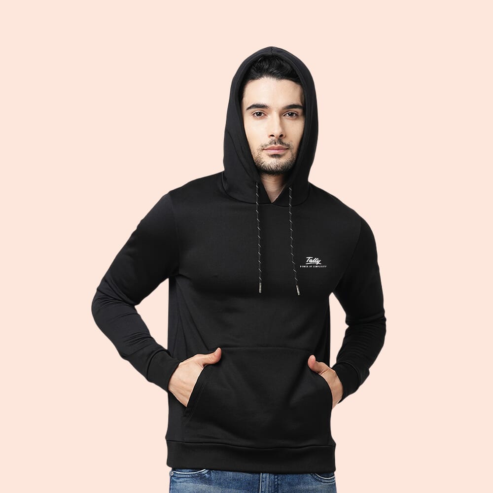 Jack and Jones Asger Hoodie- Black